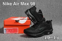 nike air max 98 acheter running chaussures sneakers all black